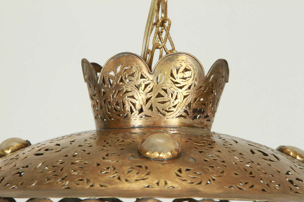 Moroccan Brass Pendants in Alberto Pinto Style / Pair 1