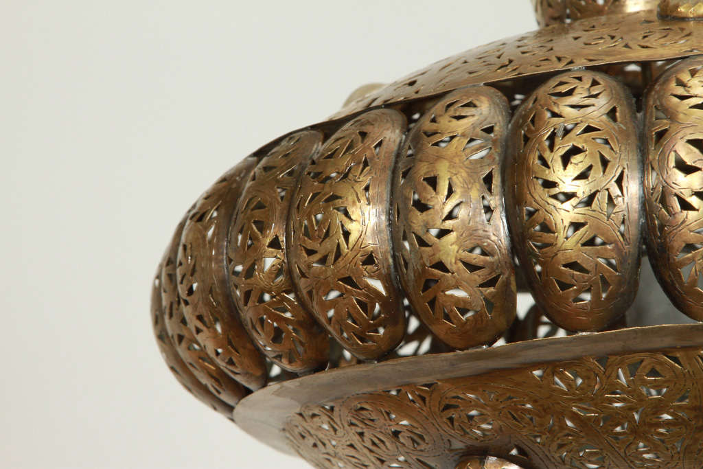 20th Century Moroccan Brass Pendants in Alberto Pinto Style / Pair