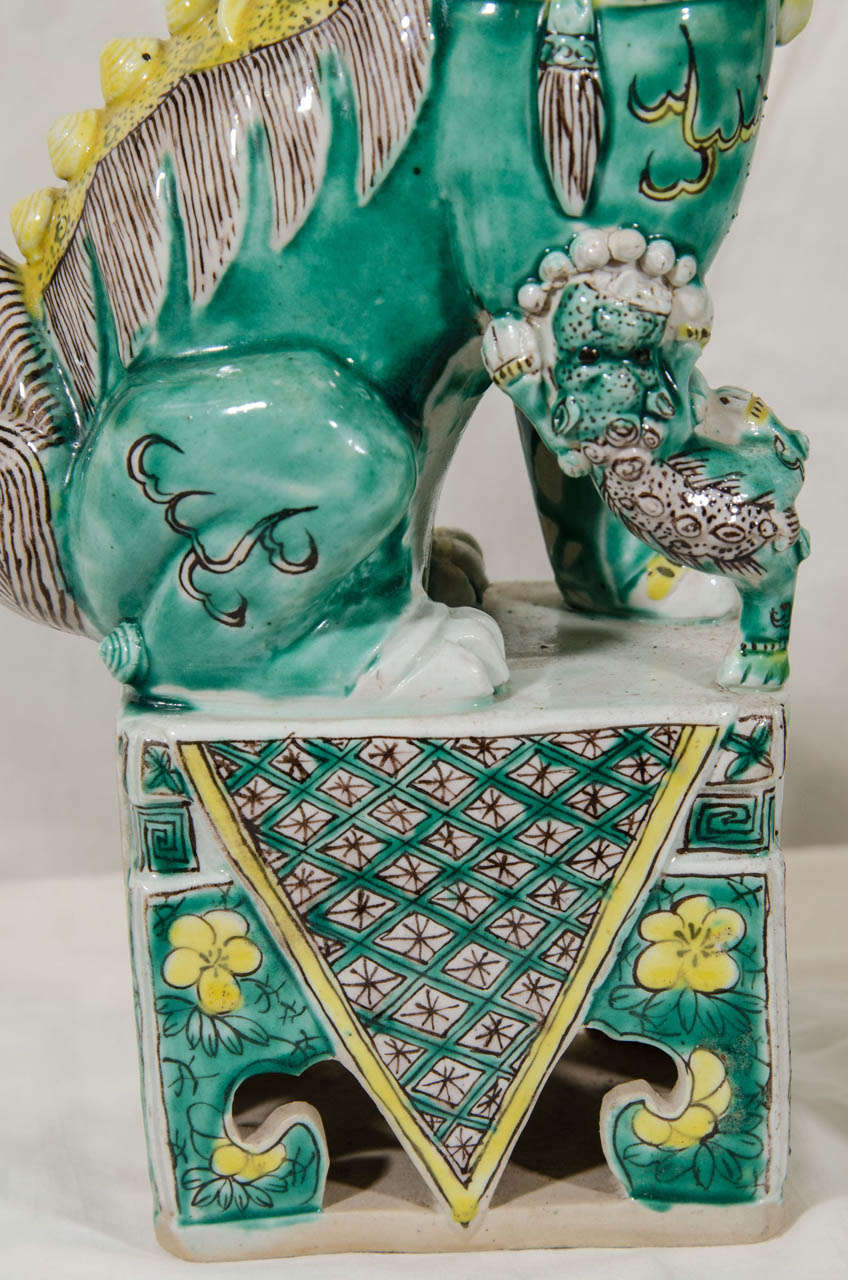 A Pair of 19th Century Chinese Foo Dogs 4