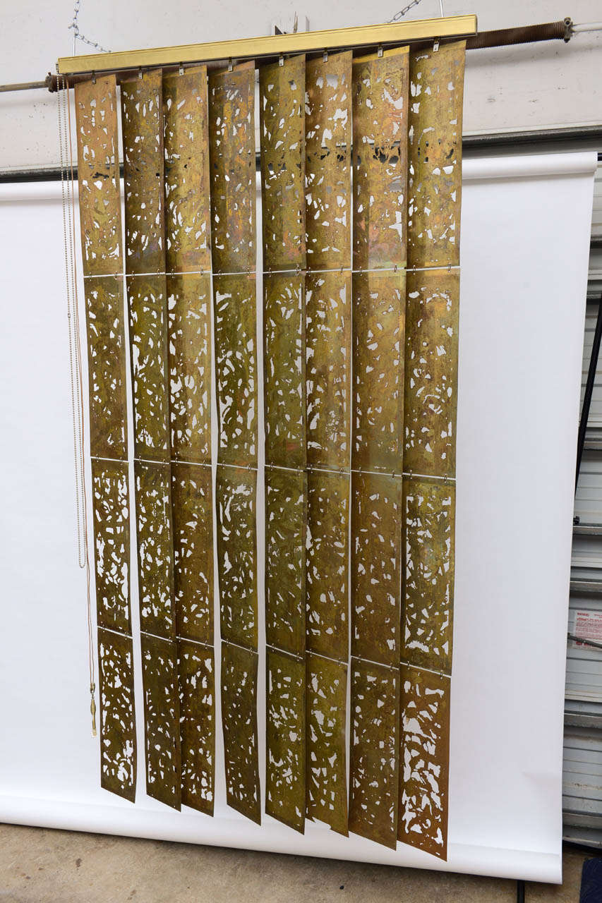 Brass Metal Acid Etched Curtains/Blinds