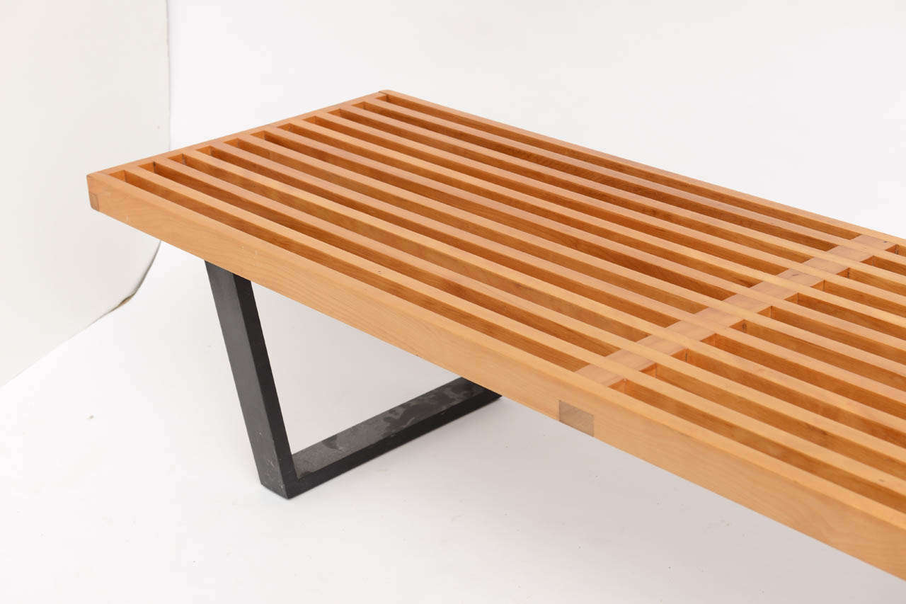 George Nelson Slat Bench #4992 In Good Condition In West Palm Beach, FL