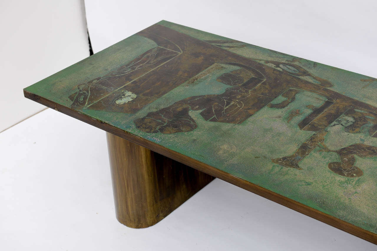 Philip and Kelvin Laverne Surrealistic Coffee Table In Good Condition In West Palm Beach, FL