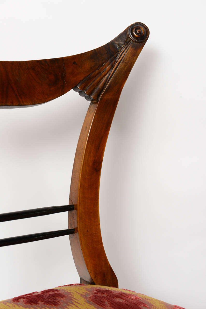 Set of Six Biedermeier Dining Chairs, Josef Danhauser, Vienna For Sale 1