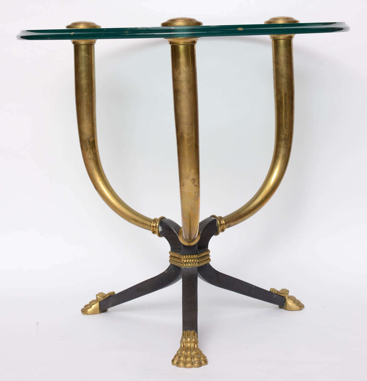 American Brass, Bronze and Patinated Bronze Gueridon Table Attributed to Juan Montoya