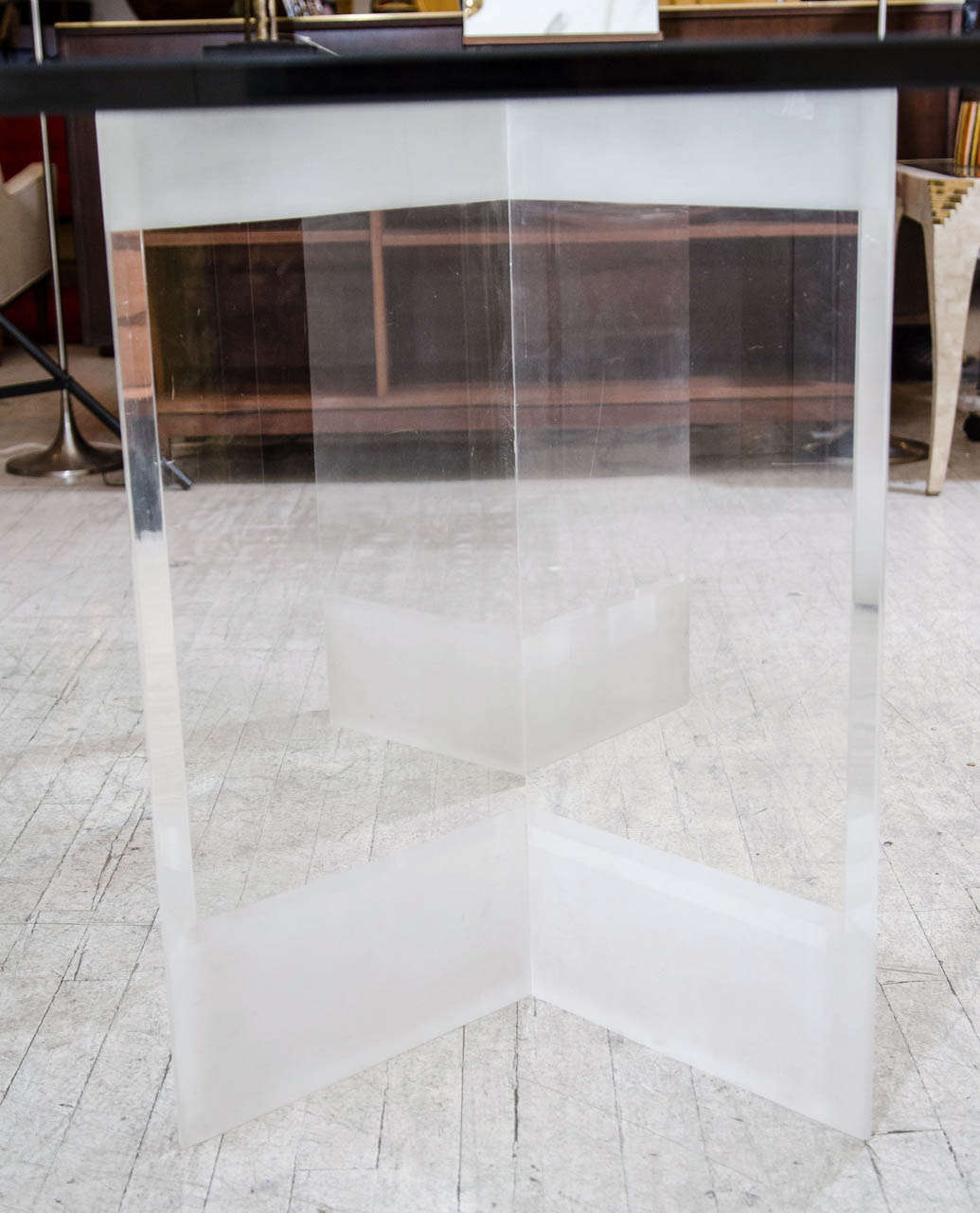 American Beautiful Dining Table with Lucite Base