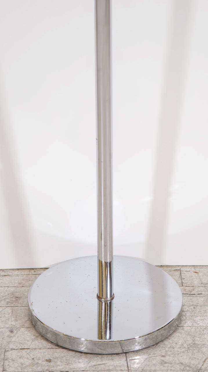 Mid-Century Modern Atomic Italian Chrome Floor Lamp For Sale
