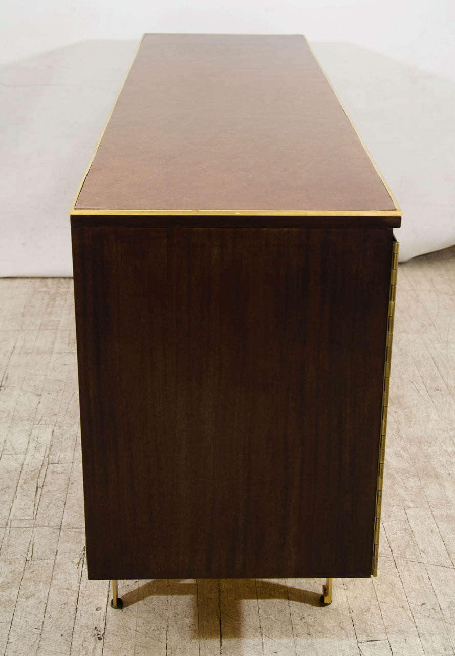 Brass Credenza by Paul McCobb for the Calvin Group For Sale