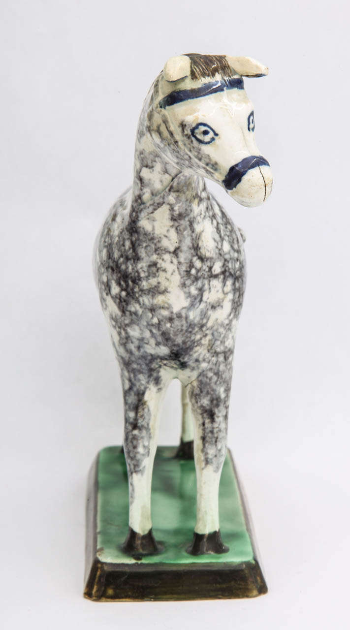 British A Rare Saint Anthonys Pottery Horse For Sale