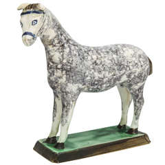 A Rare Saint Anthonys Pottery Horse