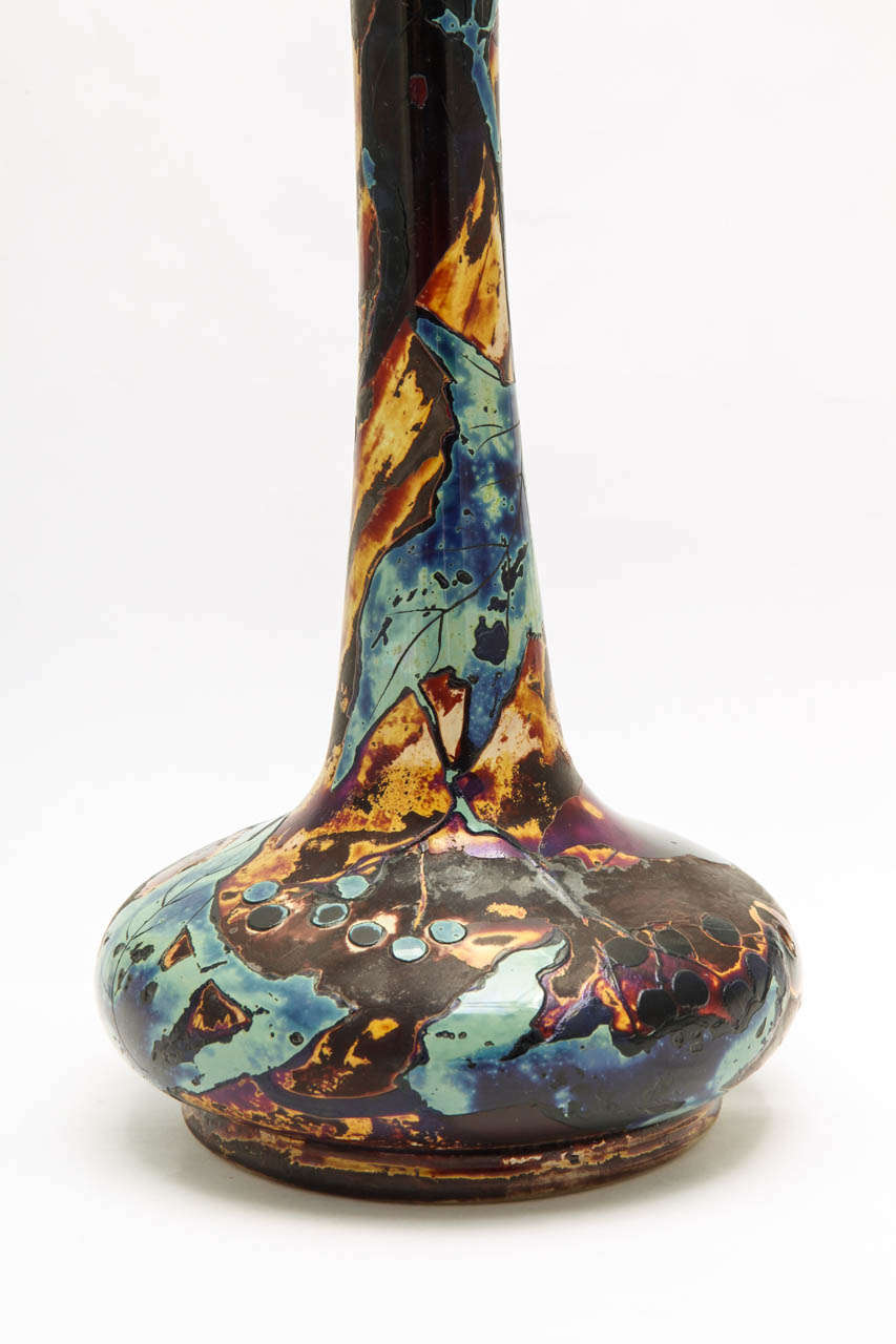 French A Beautiful Signed Muller Croismare Cameo Glass vase
