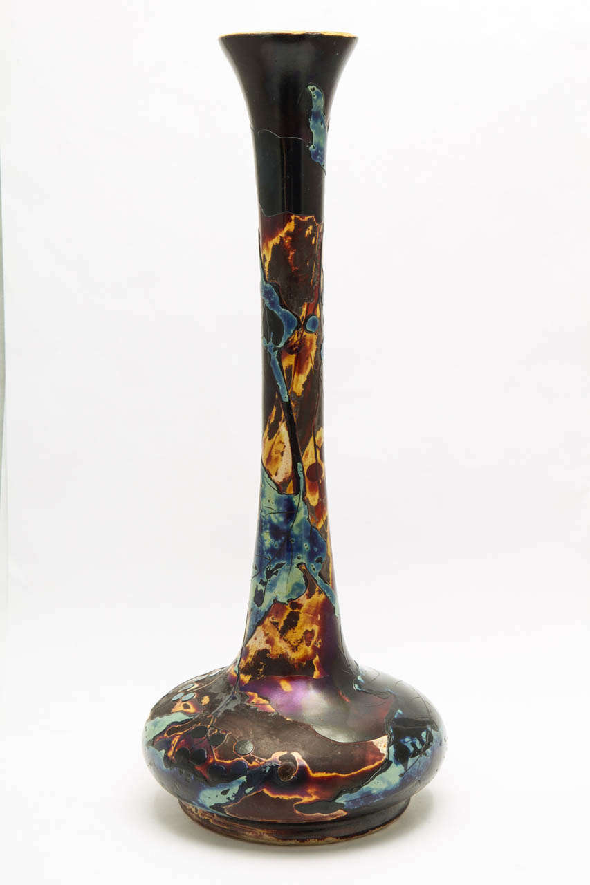 19th Century A Beautiful Signed Muller Croismare Cameo Glass vase