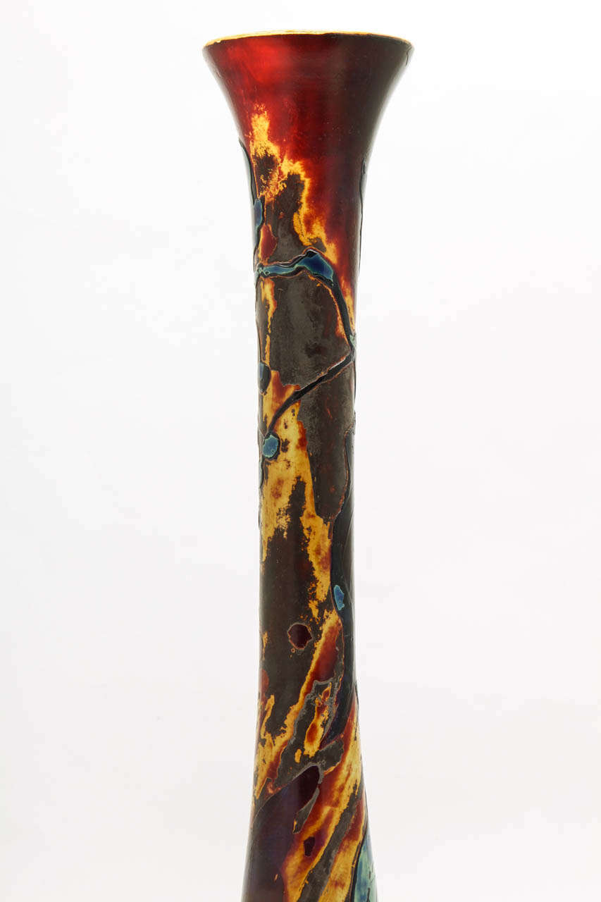 A Beautiful Signed Muller Croismare Cameo Glass vase 4