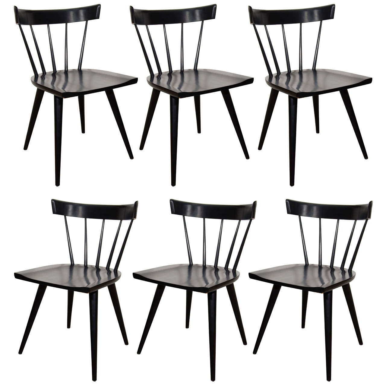 Paul McCobb Planner Group Set of Six Dining Chairs