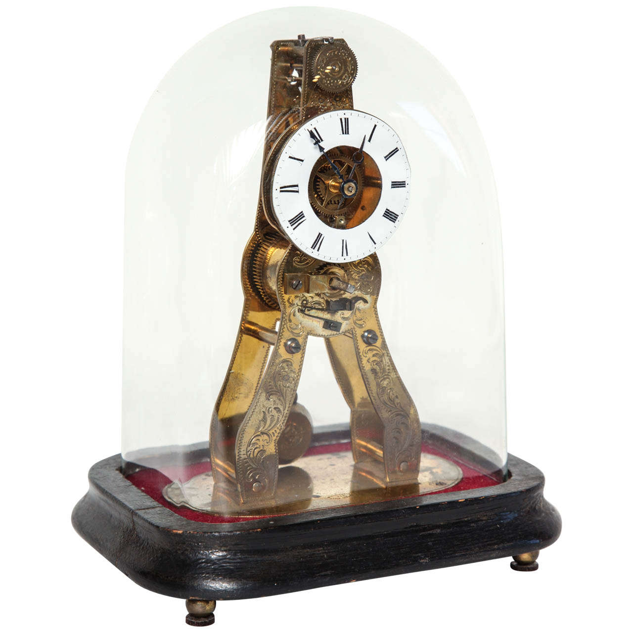 19th Century French Skeleton Clock