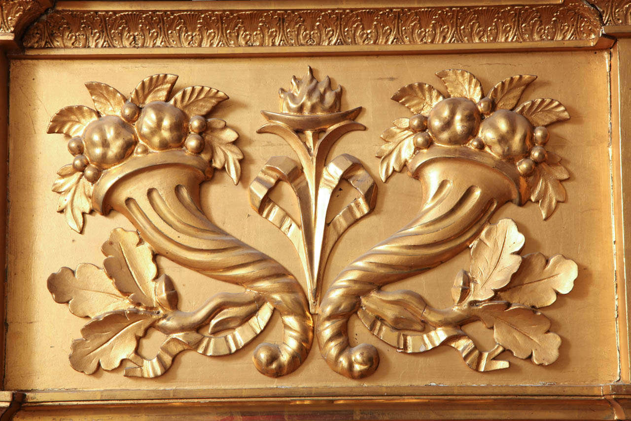 19th Century Swedish Gilded Pier Mirror In Good Condition For Sale In New York, NY