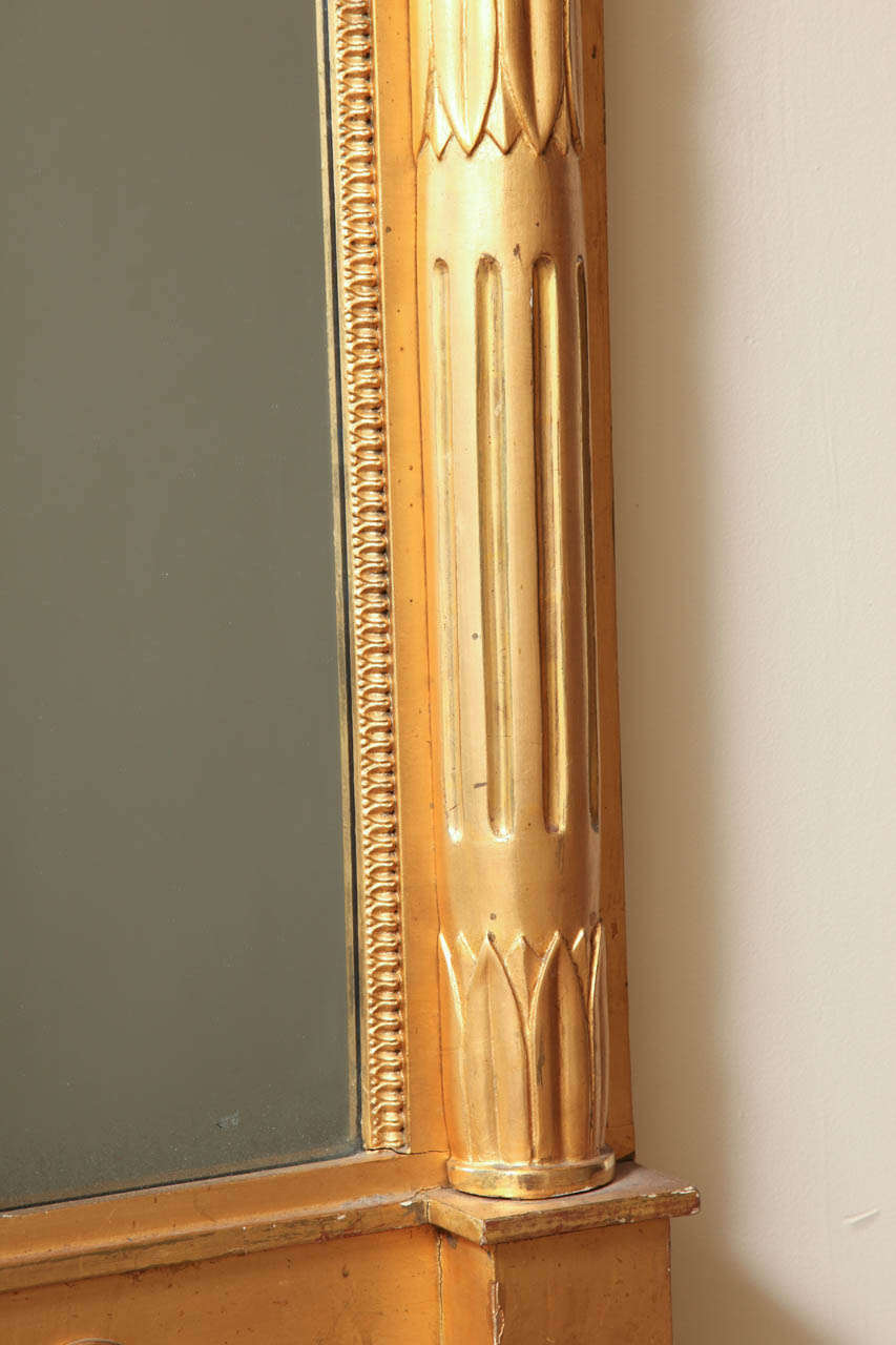 19th Century Swedish Gilded Pier Mirror For Sale 3