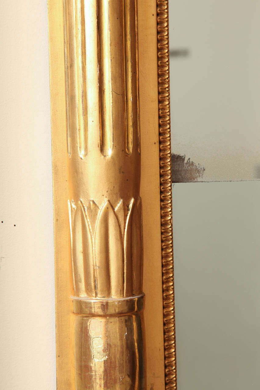 19th Century Swedish Gilded Pier Mirror For Sale 4