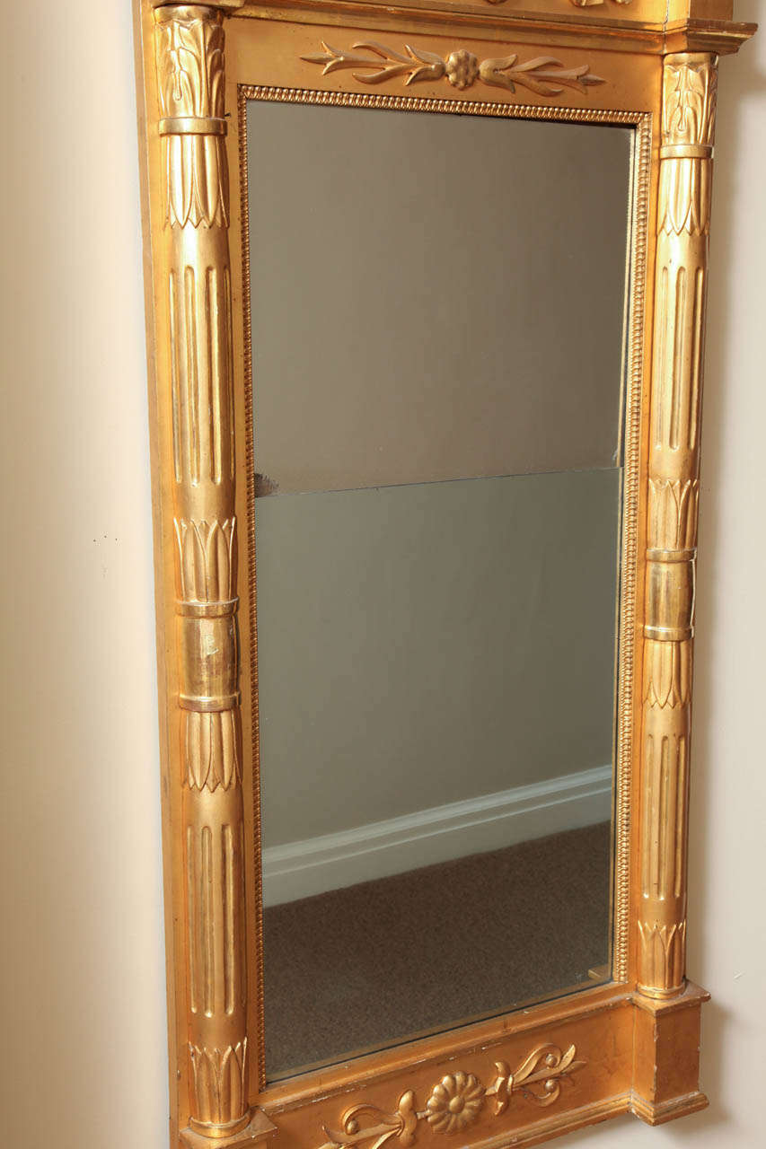 19th Century Swedish Gilded Pier Mirror For Sale 5