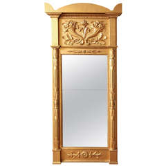 19th Century Swedish Gilded Pier Mirror 9