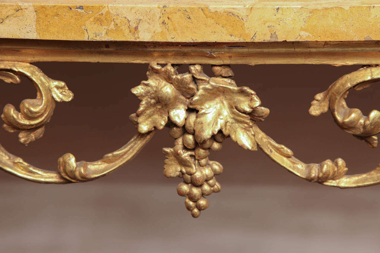18th Century Irish Console with Later Scagliola Top For Sale 2