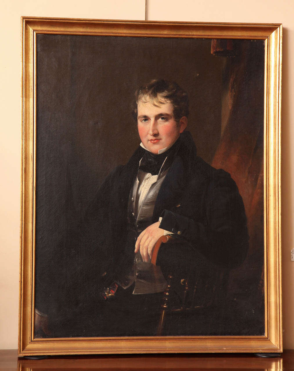 19th Century Irish, Oil on Canvas in a Gilded Frame of Sir James Worsley Taylor