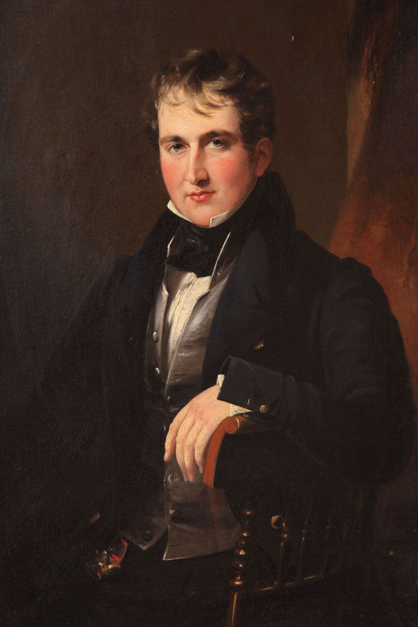 19th Century Irish, Oil on Canvas of Sir James Worsley Taylor 1