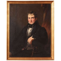 19th Century Irish, Oil on Canvas of Sir James Worsley Taylor
