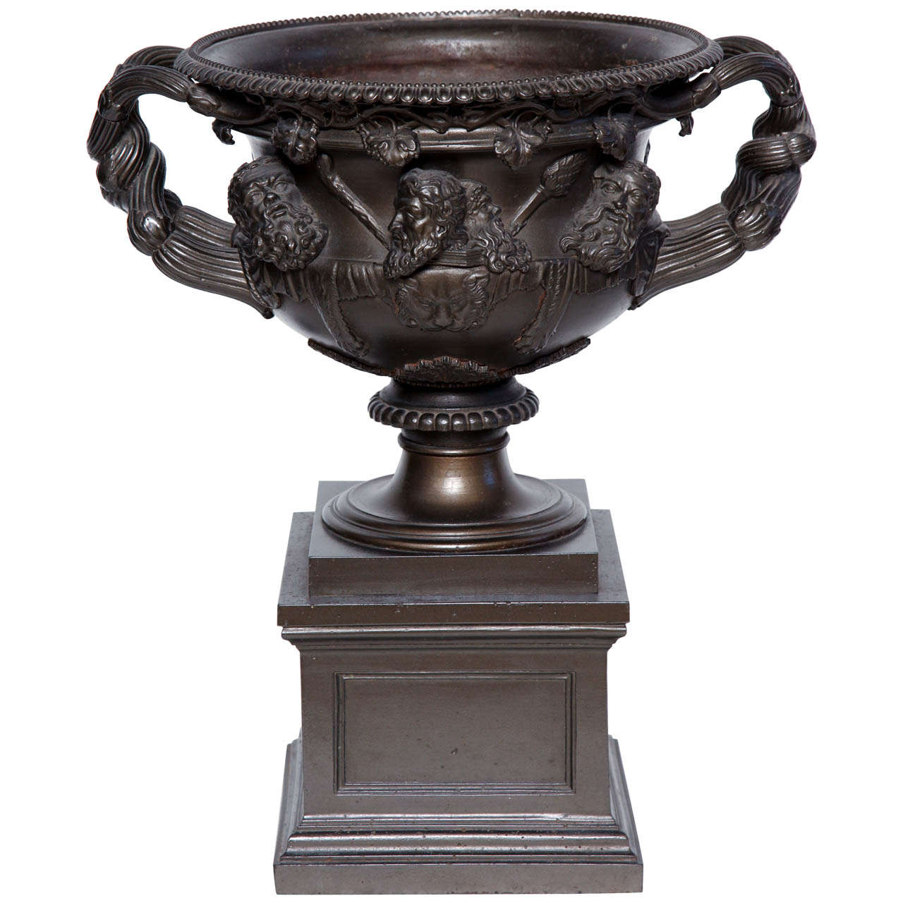 19th Century Iron Warwick Vase For Sale
