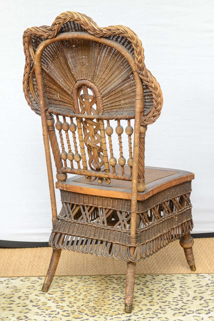 Victorian Rare Heywood-Wakefield Wicker Chair