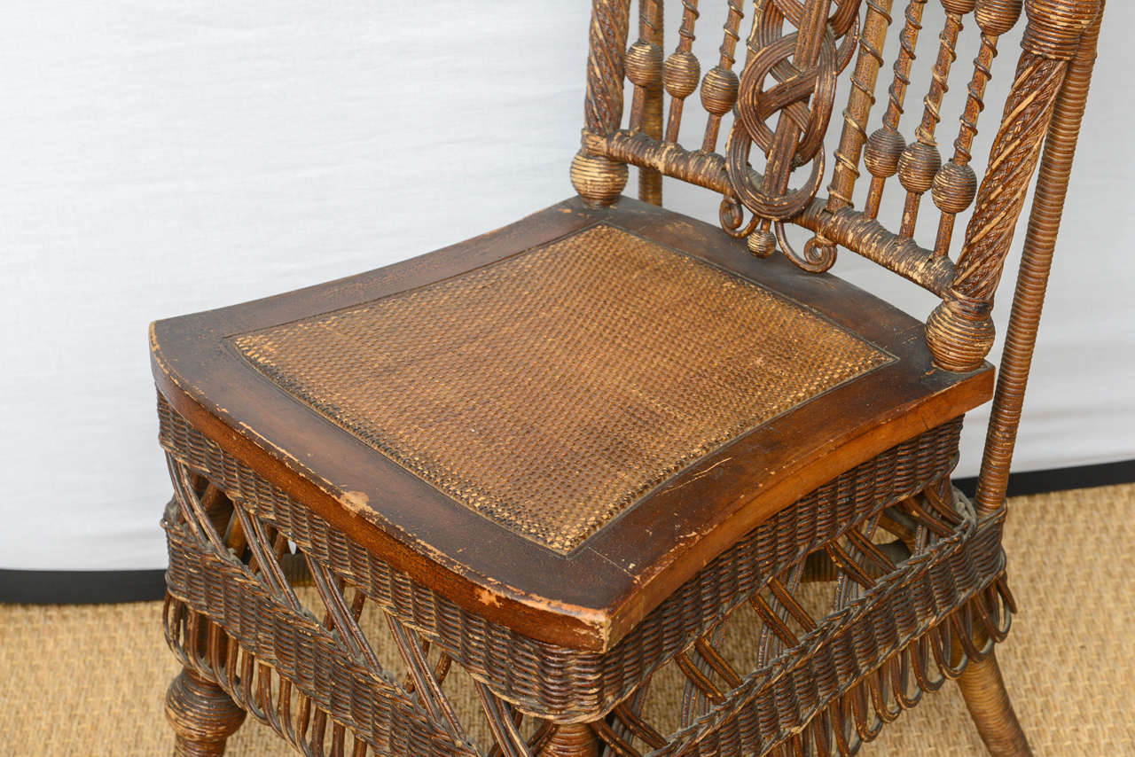 Rare HeywoodWakefield Wicker Chair at 1stDibs heywood wakefield