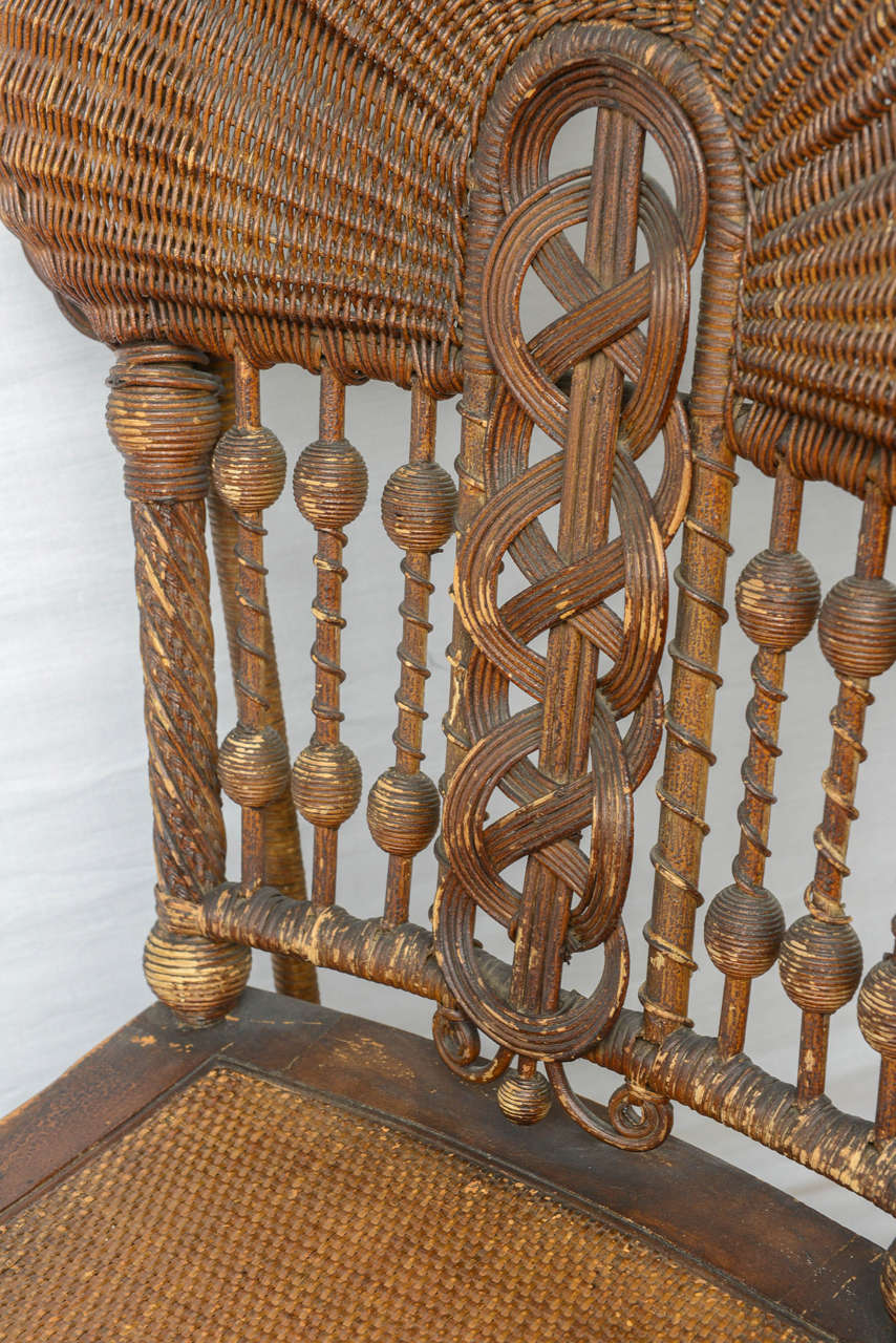Rare HeywoodWakefield Wicker Chair at 1stDibs heywood wakefield