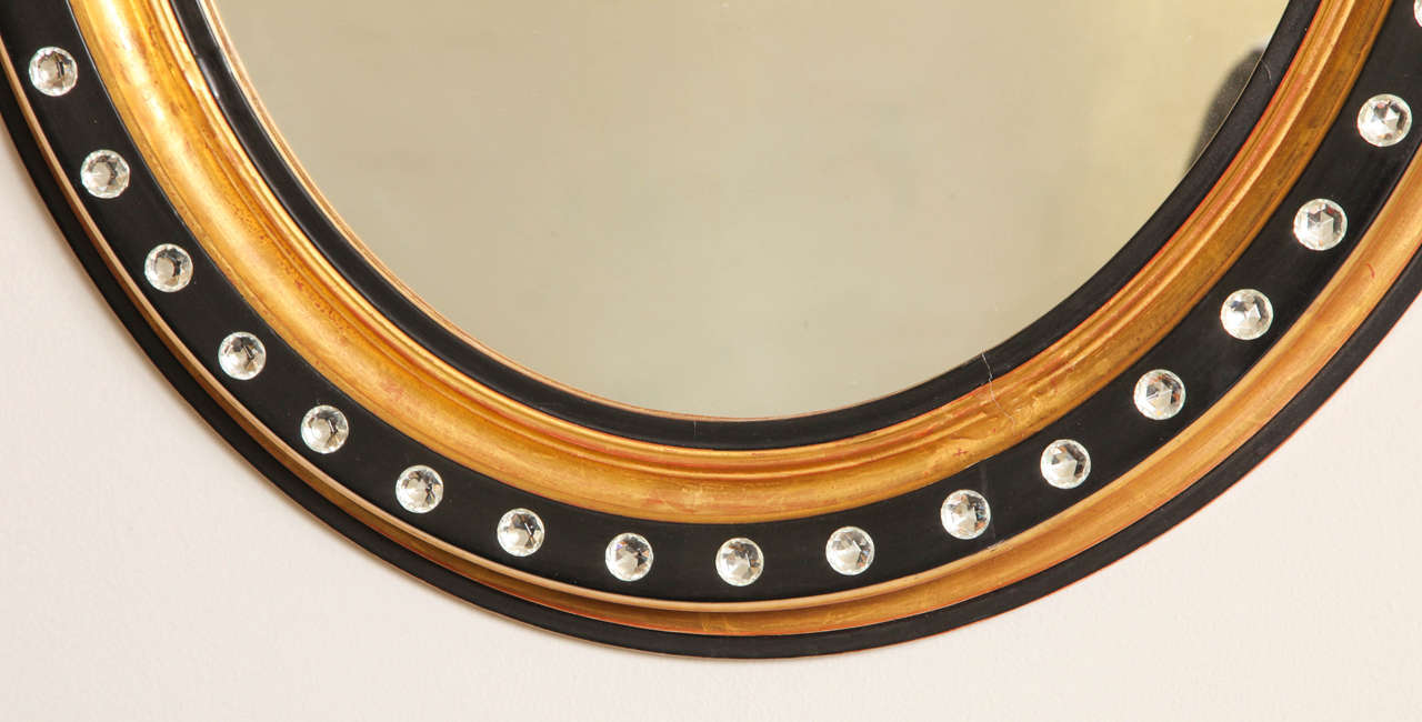 An Oval Irish Georgian Style Mirror In Excellent Condition In New York, NY