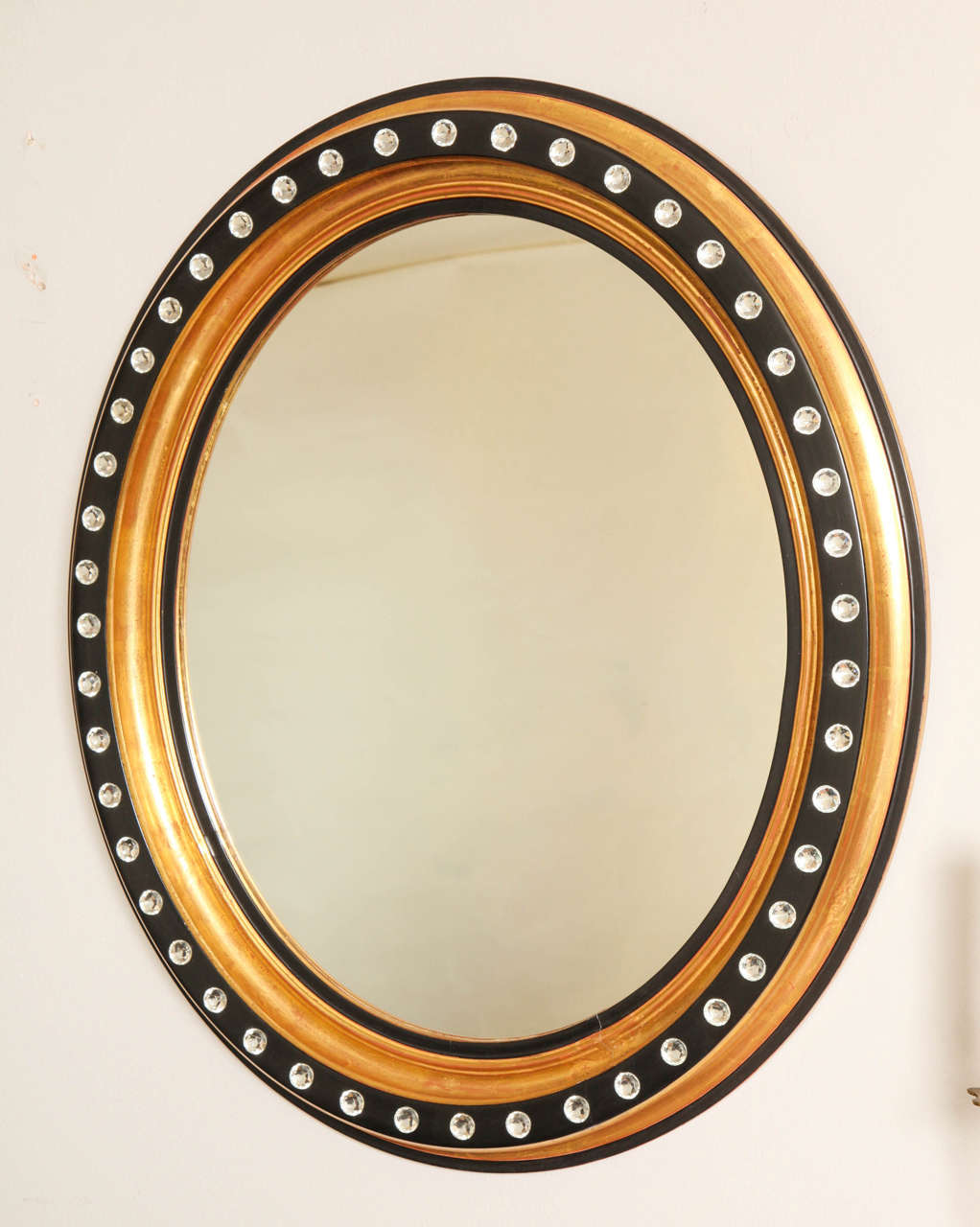 Early 20th Century An Oval Irish Georgian Style Mirror