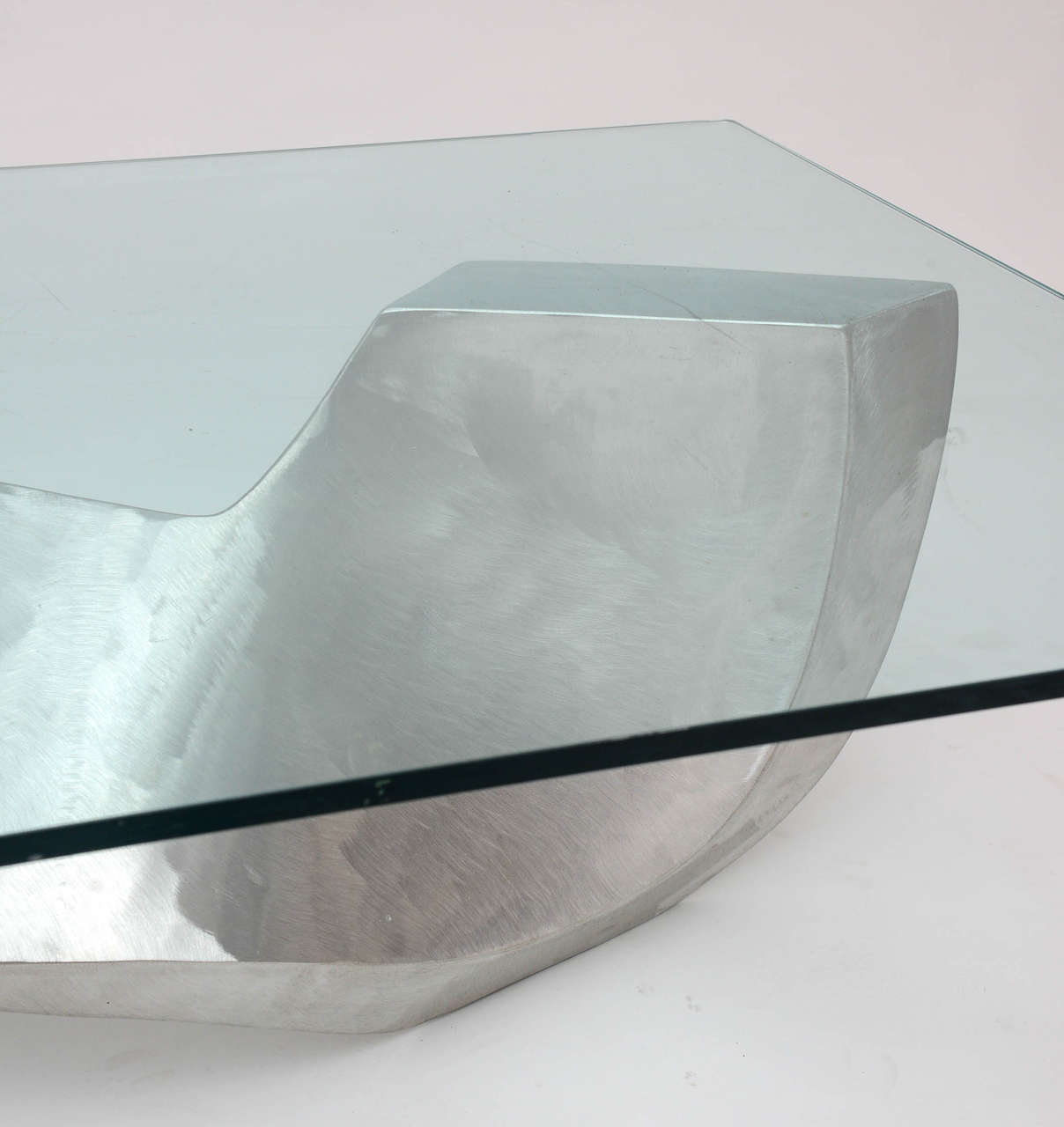 Bill Barrett Fabricated Aluminum Sculpture Coffee Table For Sale 1