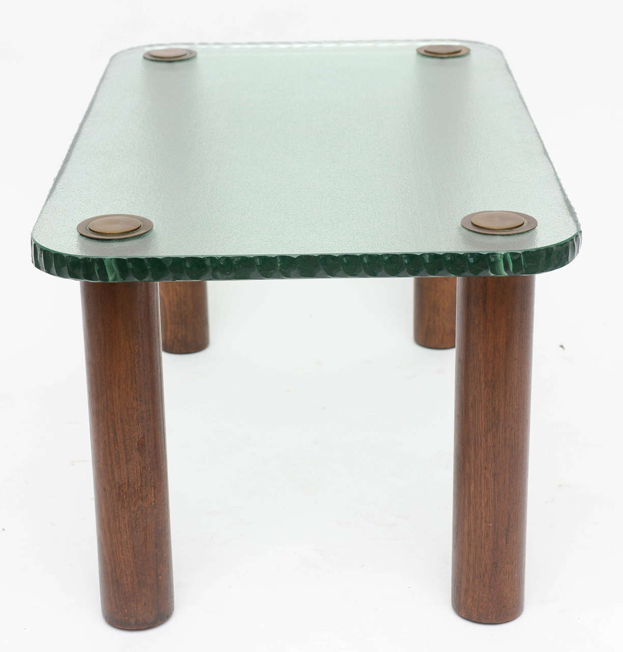 Mid-20th Century H. H. Turchin Cast Glass Table