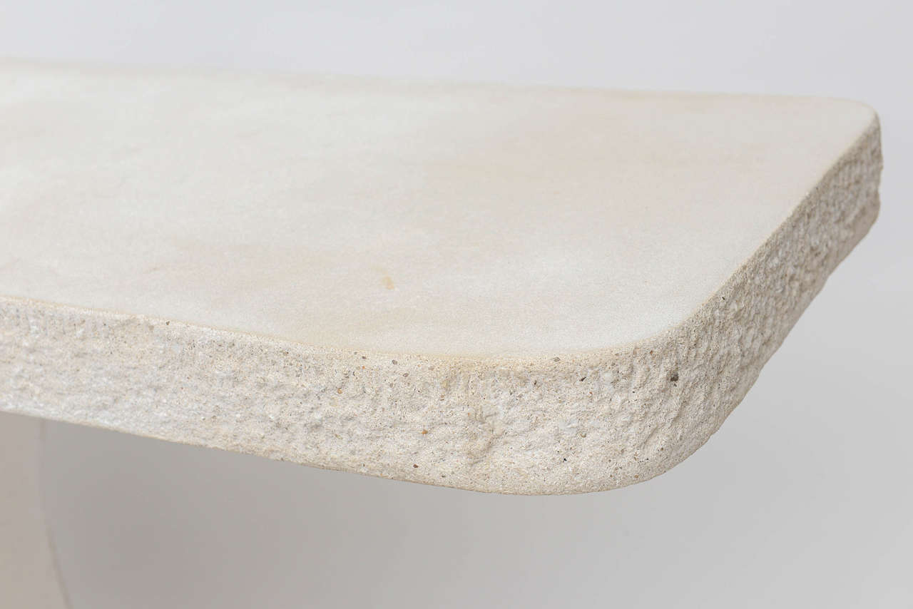 modern stone console table