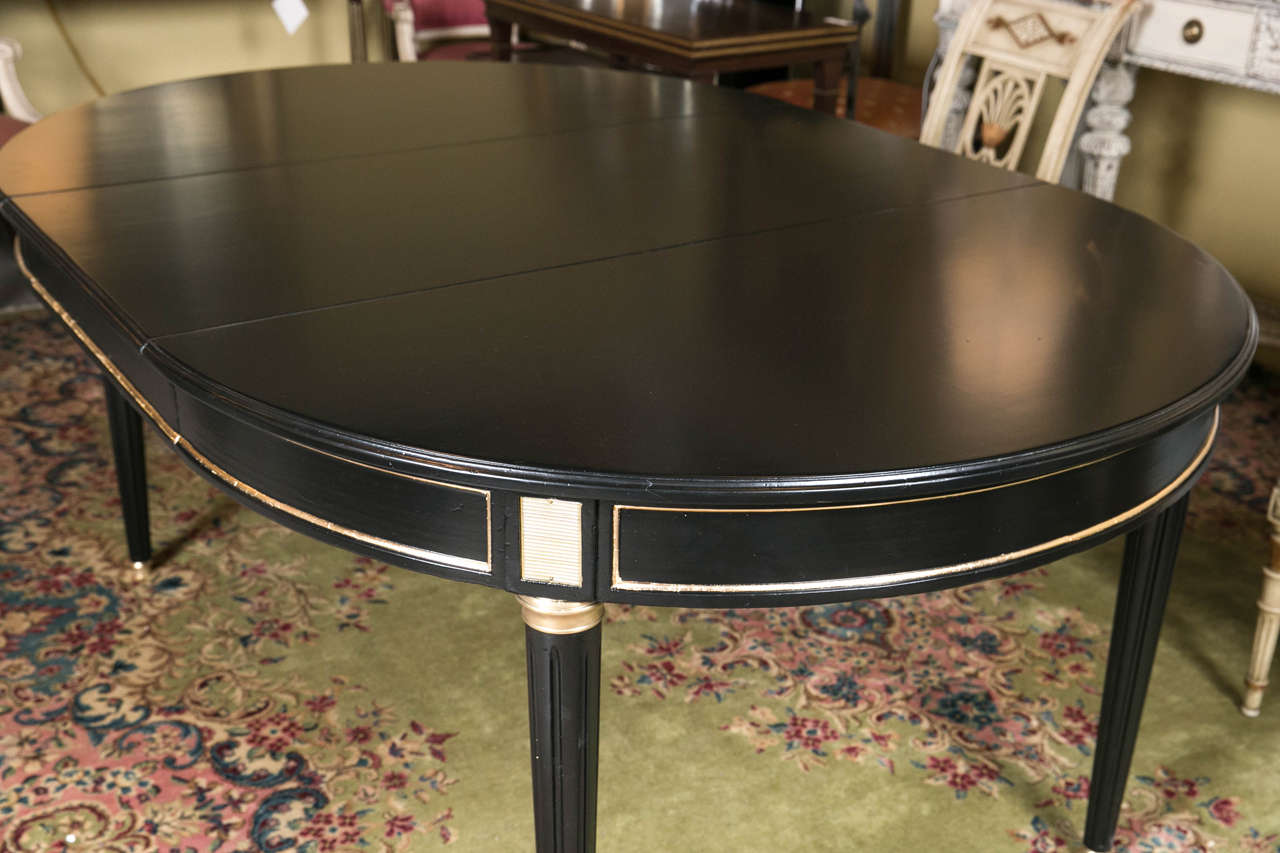 Jansen Three-Leaf Ebonized Dining Table 2