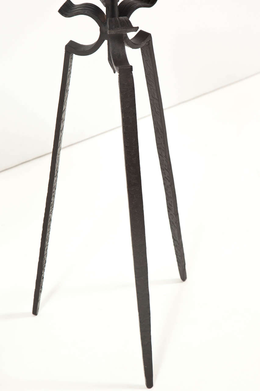 Hand-Forged French Smoking Stands In Excellent Condition In New York, NY