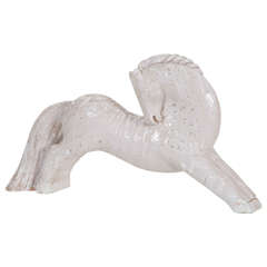 Enameled Terracotta Horse Sculpture, Primavera, circa 1938