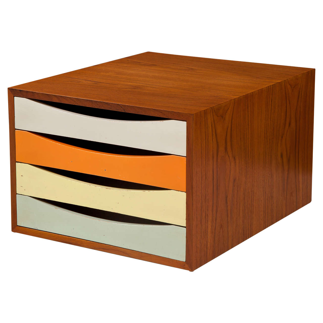 Finn juhl four drawer teak desk console at 1stdibs