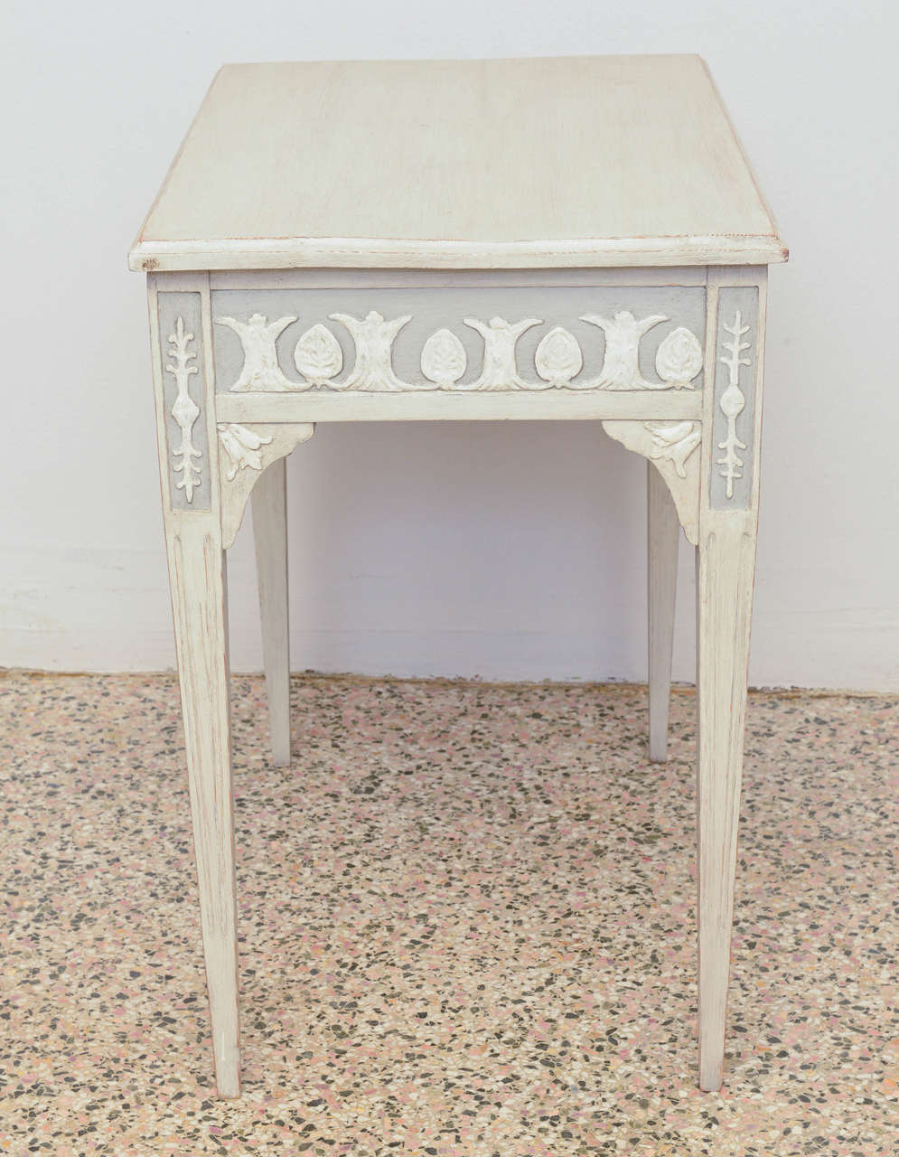 Wood 19th Century Antique Swedish Gustavian Table with Drawer