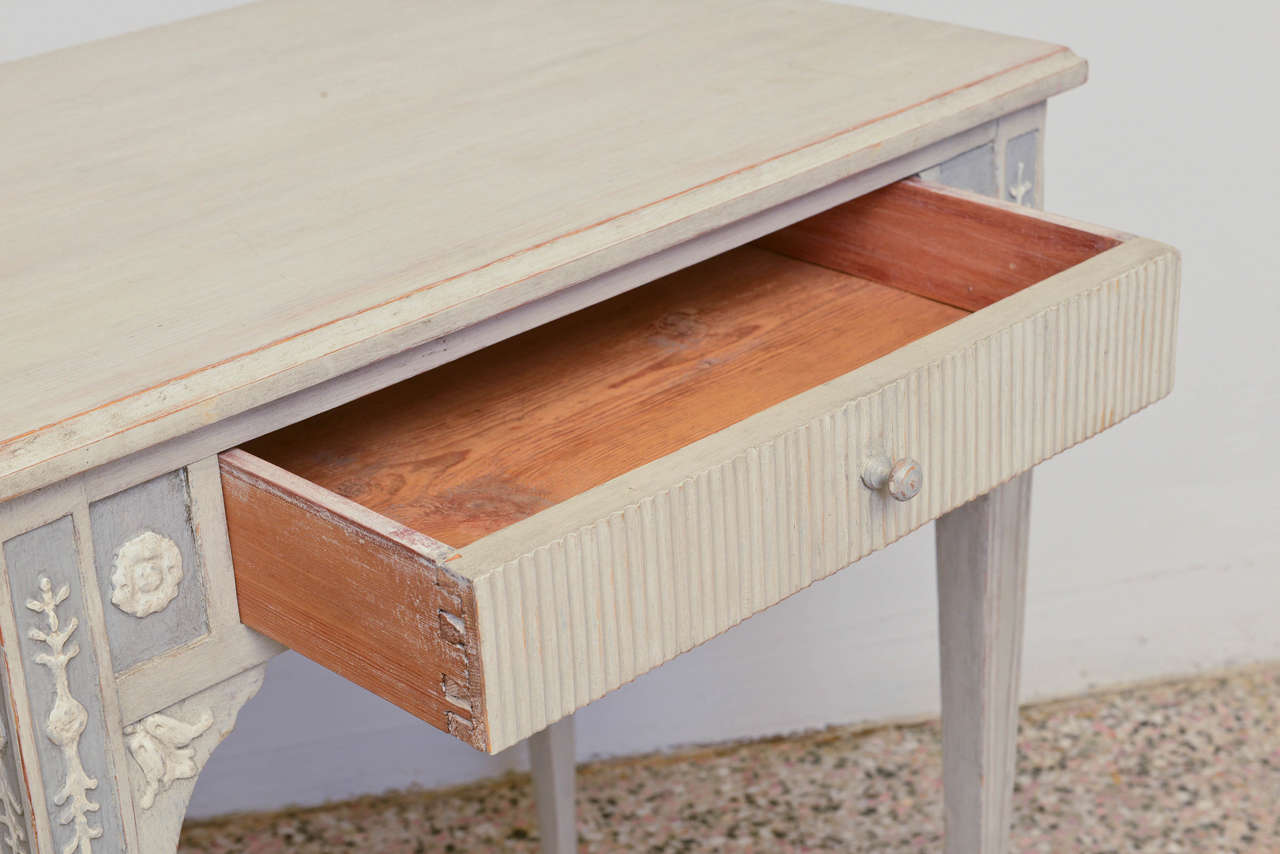 19th Century Antique Swedish Gustavian Table with Drawer at 1stDibs