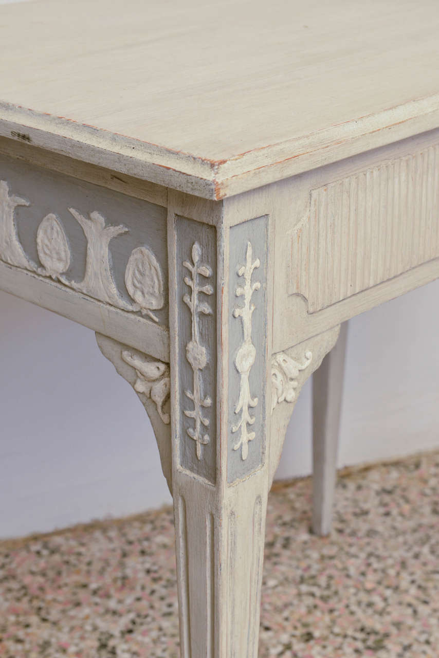 19th Century Antique Swedish Gustavian Table with Drawer at 1stDibs