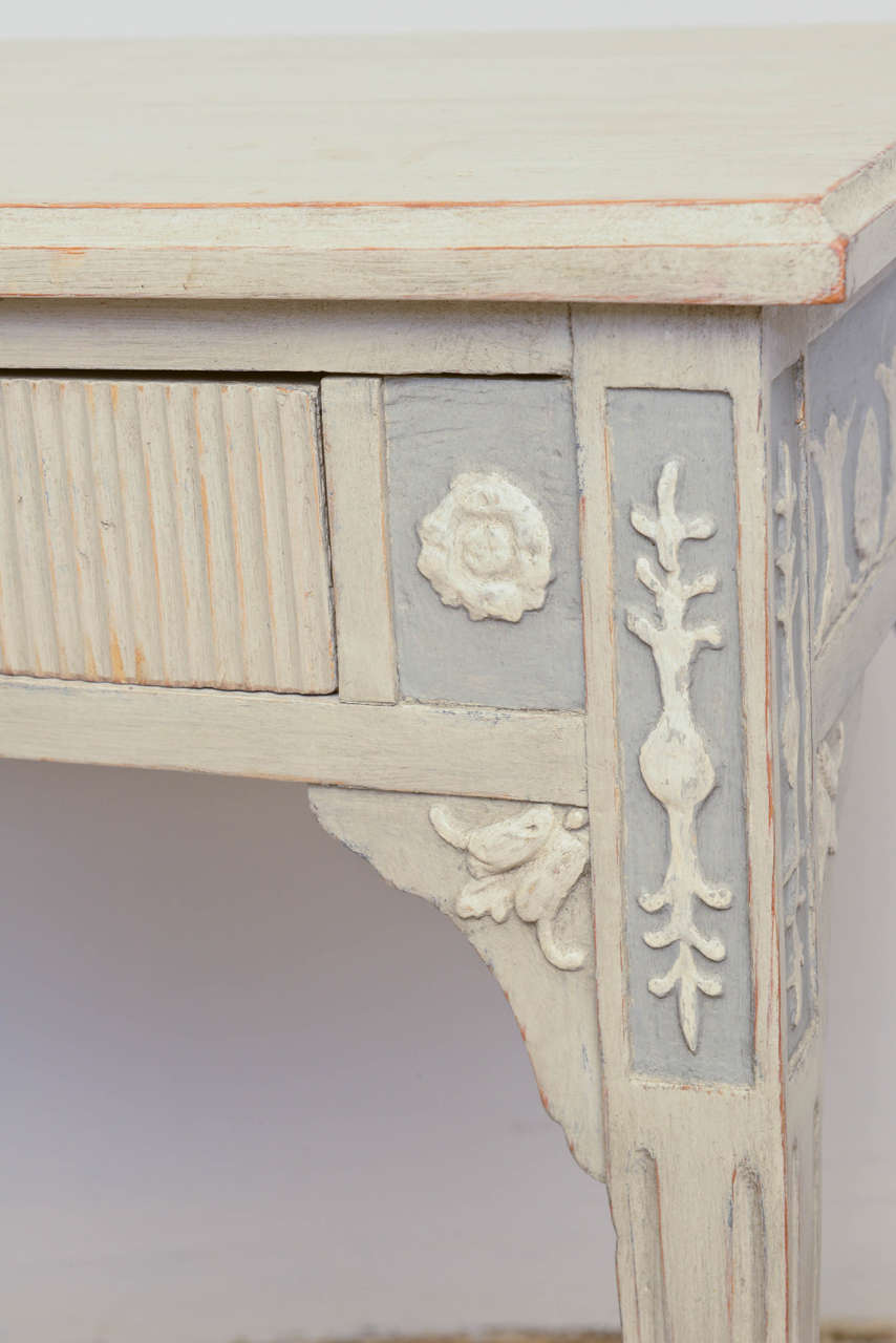 19th Century Antique Swedish Gustavian Table with Drawer at 1stDibs