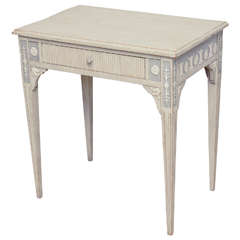 19th Century Antique Swedish Gustavian Table with Drawer at 1stDibs