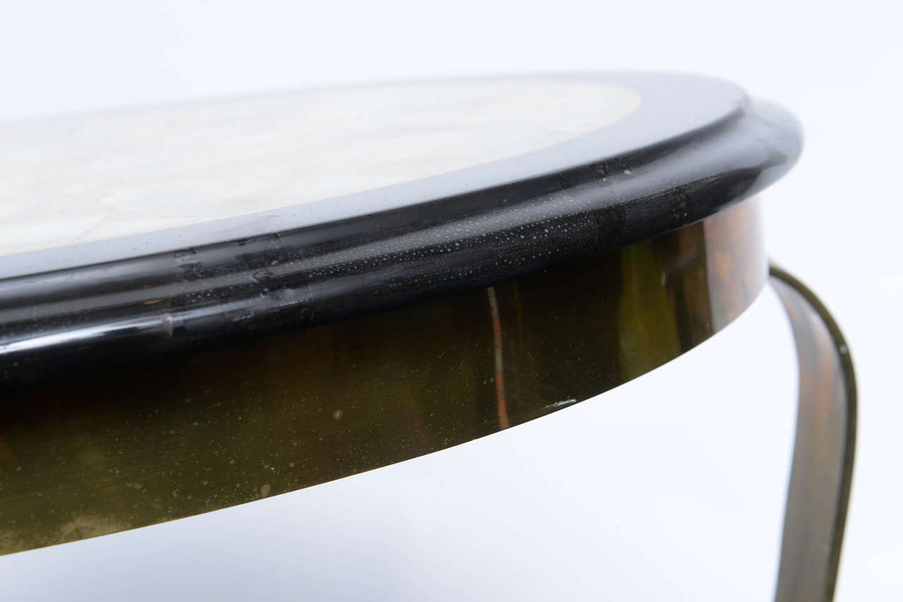 Arturo Pani Onyx and Brass Side Tables 3