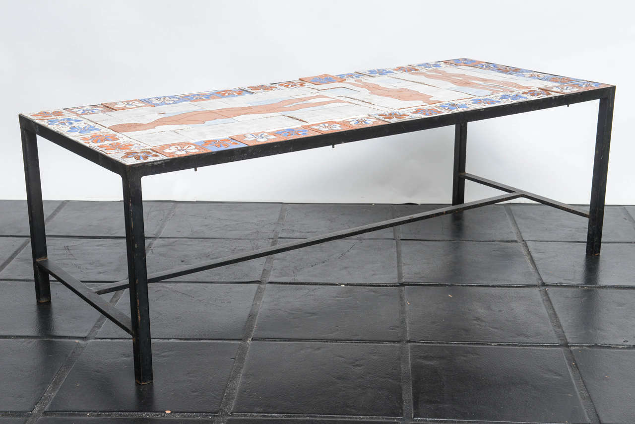 Marilyn Fox Terracotta Tile Top Table