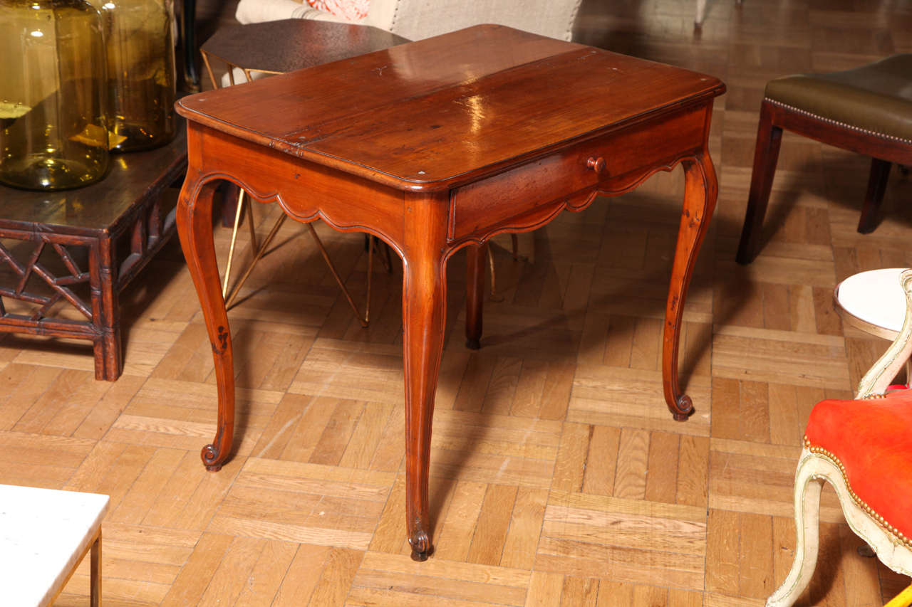 A 19th Century French Cherry Wood Writing Table For Sale 8