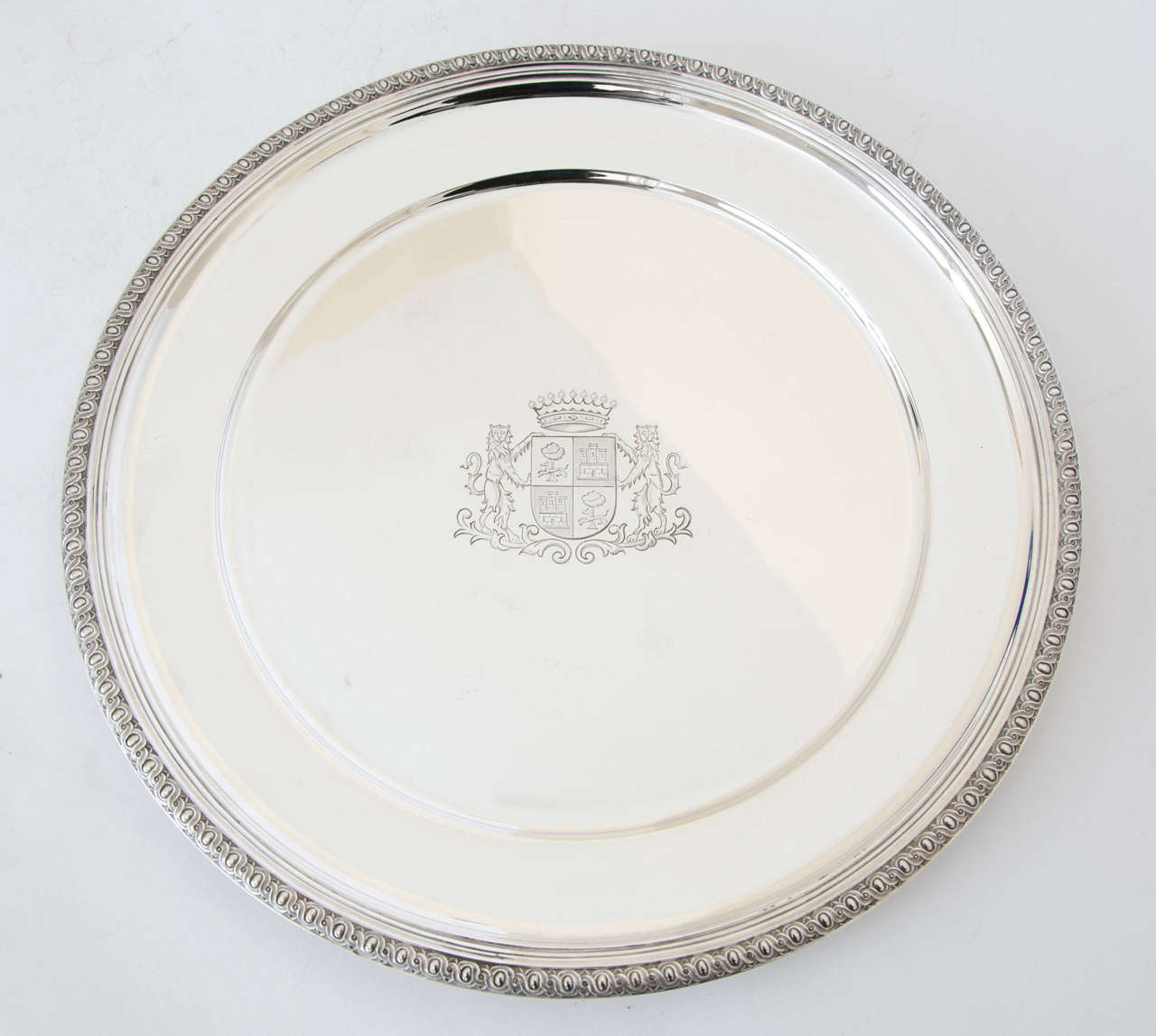 Victorian Antique Silver Magnificent French Service of Plates For Sale
