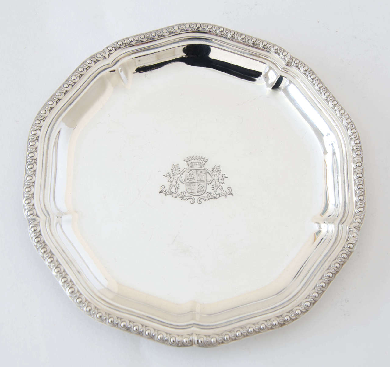 Antique Silver Magnificent French Service of Plates For Sale 3